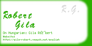 robert gila business card